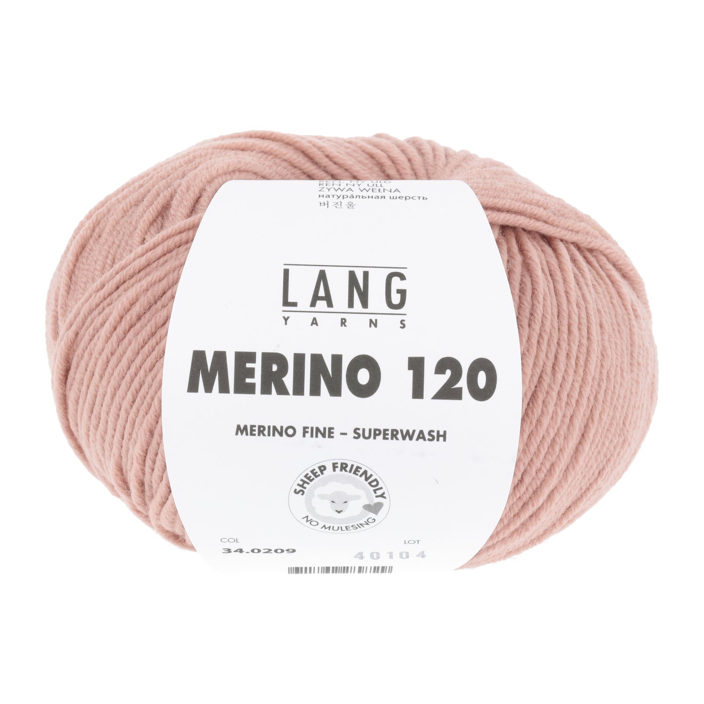 Lang Yarns Merino 120 Dark Salmon (34.0209)