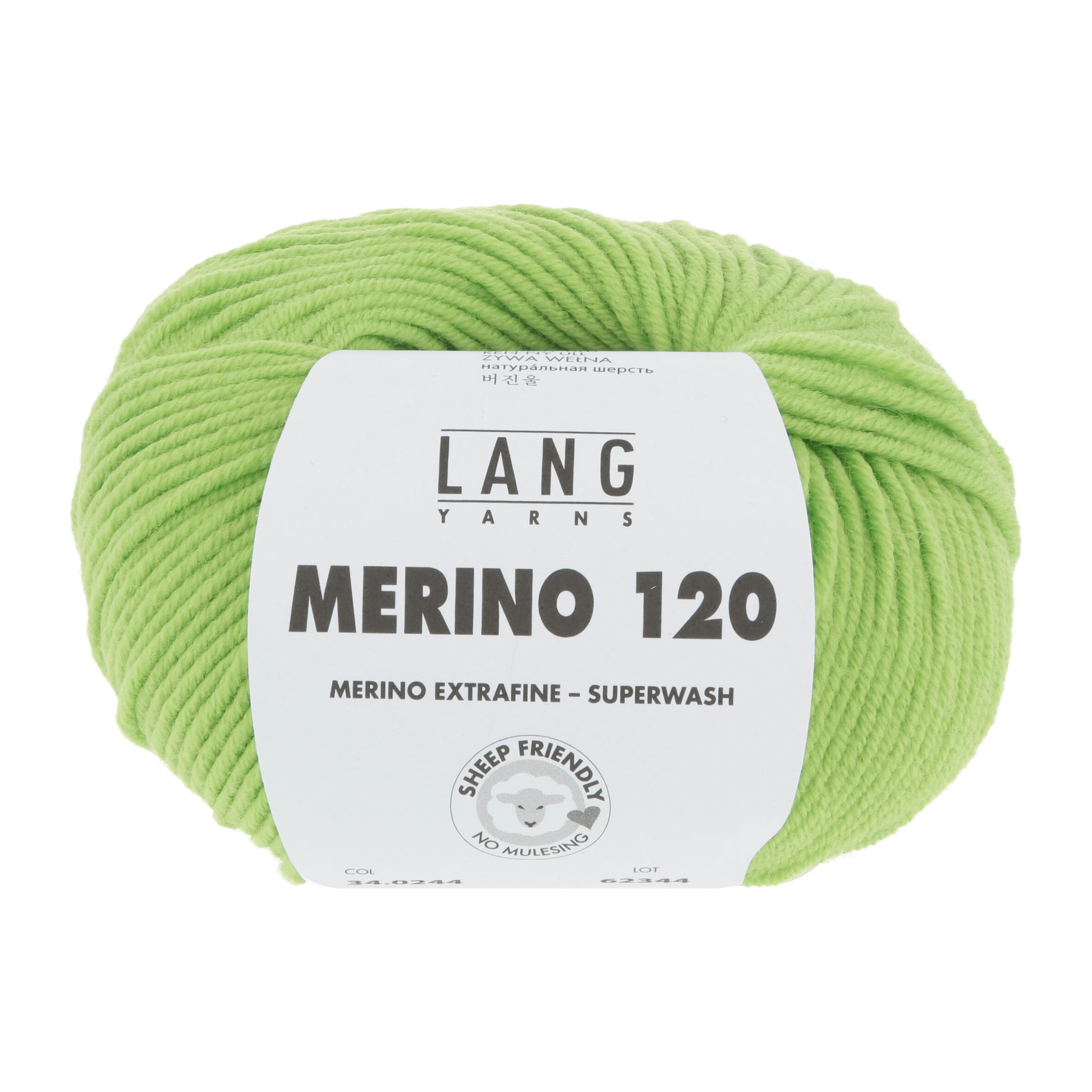 Lang Yarns Merino 120 Granny Smith (34.0244)