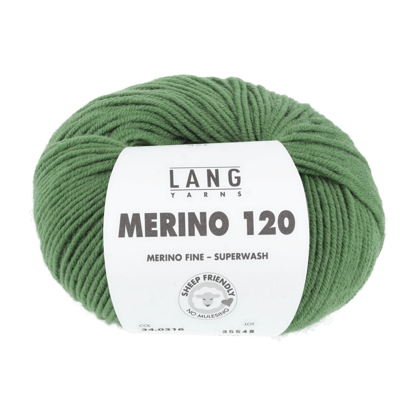 Lang Yarns Merino 120 Green (34.0316)