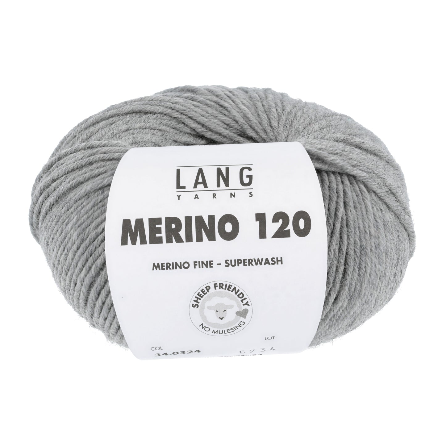 Lang Yarns Merino 120 Grey (34.0324)