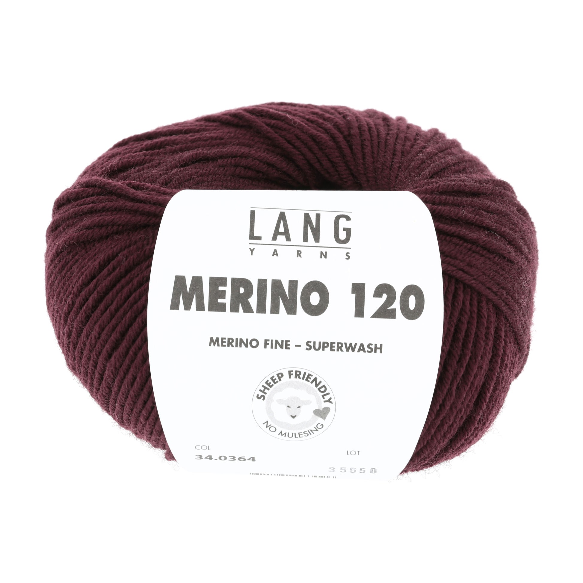 Lang Yarns Merino 120 Bordeaux (34.0364)