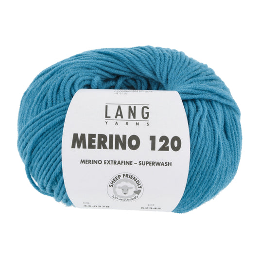 Lang Yarns Merino 120 Dark Turquoise (34.0378)