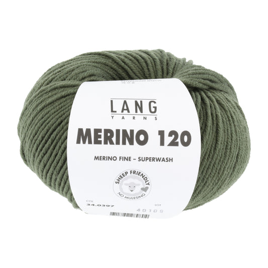 Lang Yarns Merino 120 Moss (34.0397)