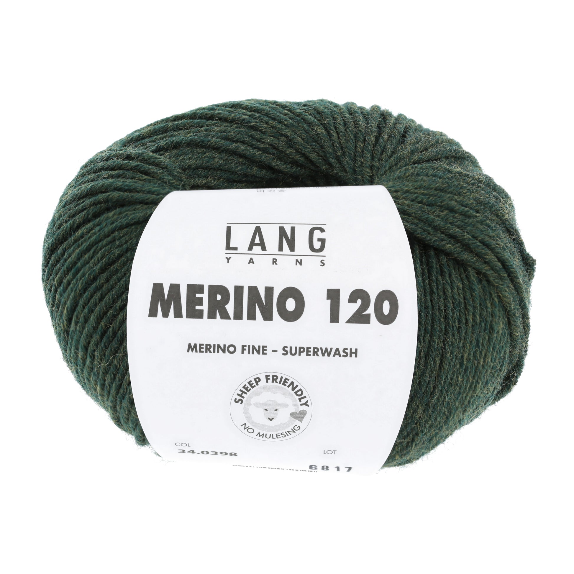 Lang Yarns Merino 120 Dark Green (34.0398)