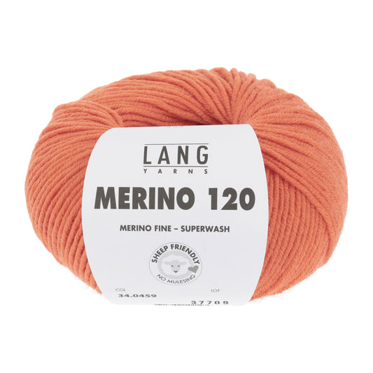 Lang Yarns Merino 120 Royal Orange (34.0459)