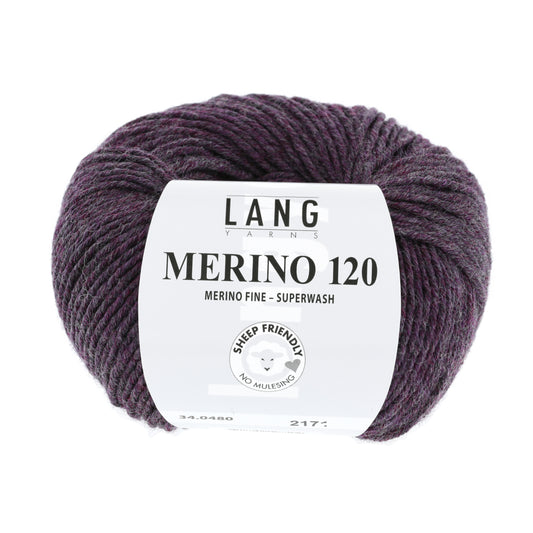 Lang Yarns Merino 120 Prune (34.0480)