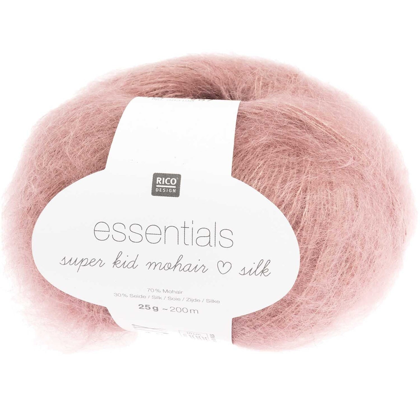 Rico Design Essentials Super Kid Mohair Loves Silk Autumn Rose (013)