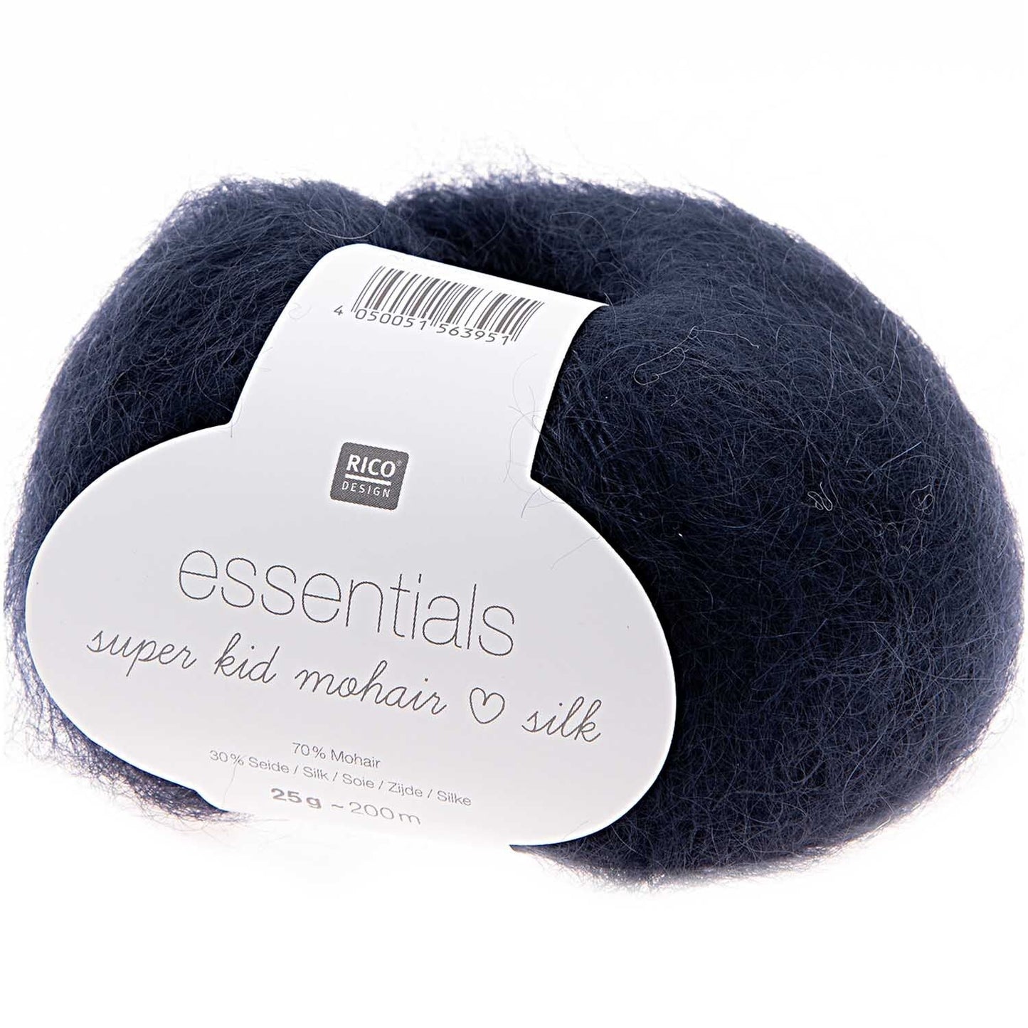 Rico Design Essentials Super Kid Mohair Loves Silk Marine (024)