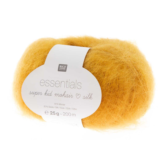 Rico Design Essentials Super Kid Mohair Loves Silk Ochre (037)