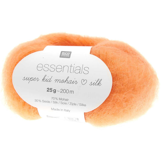 Rico Design Essentials Super Kid Mohair Loves Silk Tangerine (059)