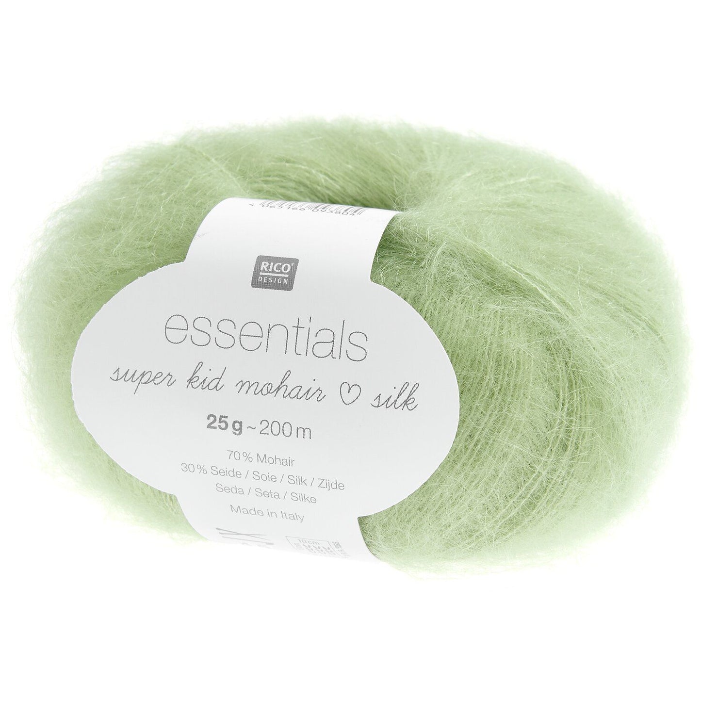 Rico Design Essentials Super Kid Mohair Loves Silk Aloe (068)