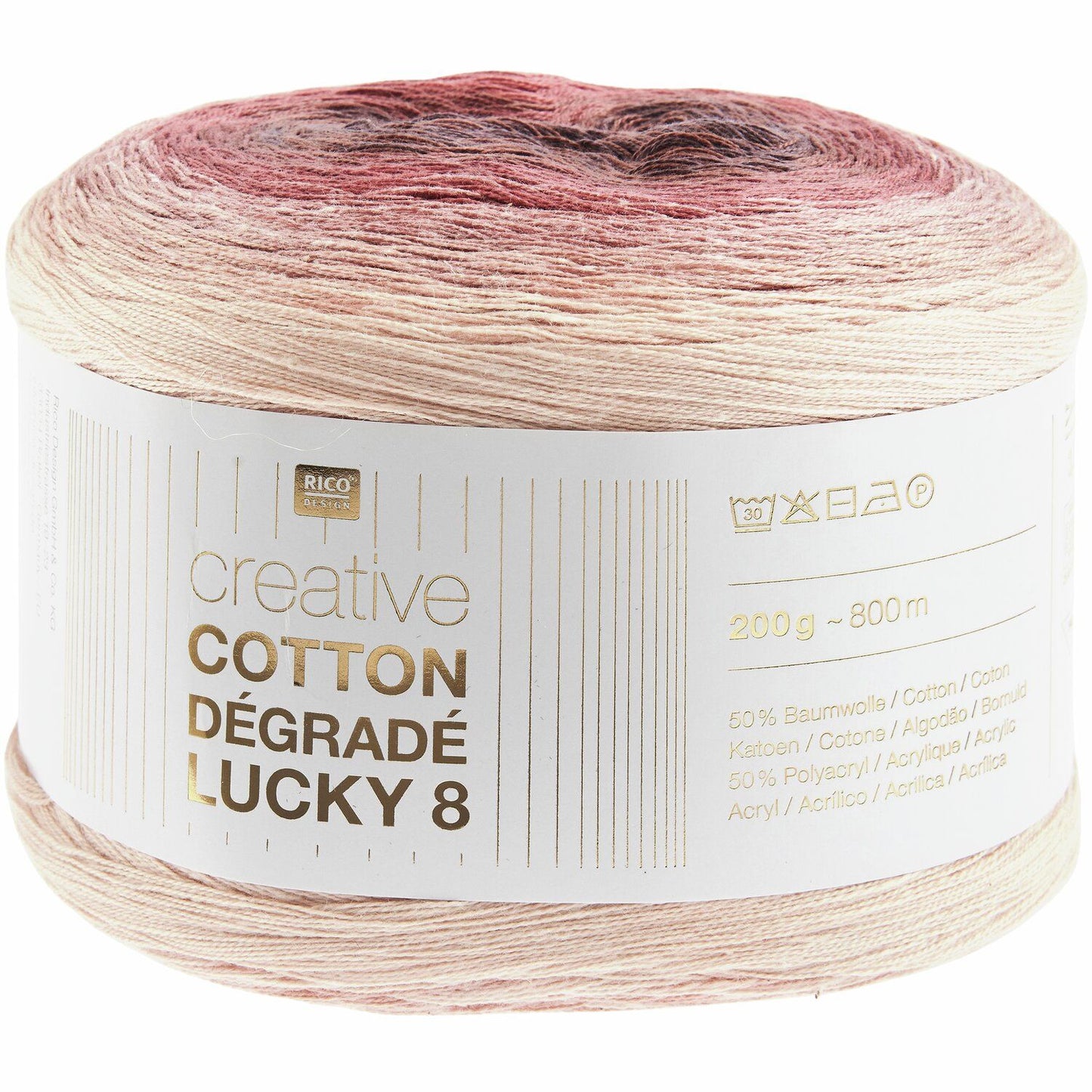Rico Design Creative Cotton Dégradé Lucky 8 Bessen (025)