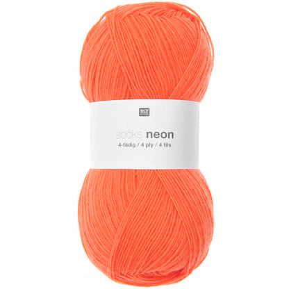 Rico Design Socks Neon Orange (004)