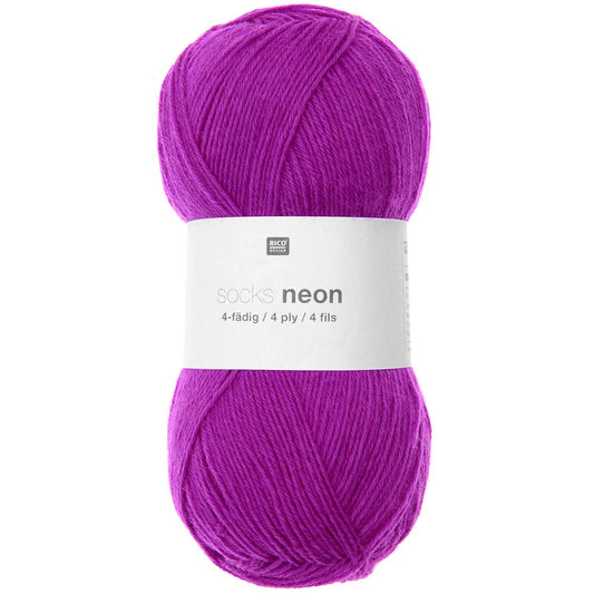 Rico Design Socks Neon Purple (006)