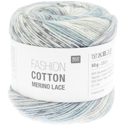 Rico Design Fashion Cotton Merino Lace Smokey Cloud (010)