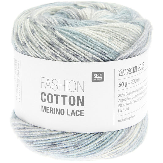 Rico Design Fashion Cotton Merino Lace Smokey Cloud (010)