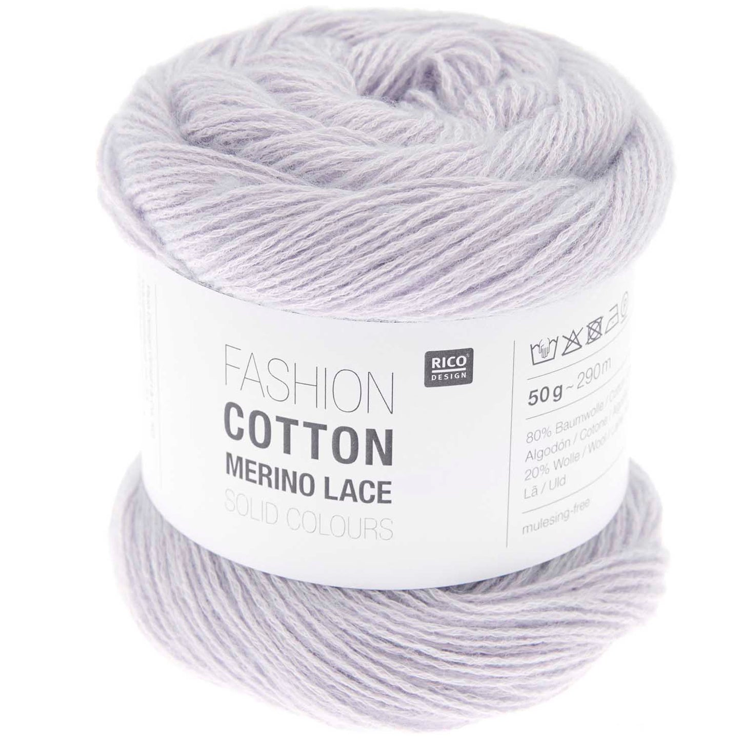 Rico Design Fashion Cotton Merino Lace Solid Colours Lilac (004)