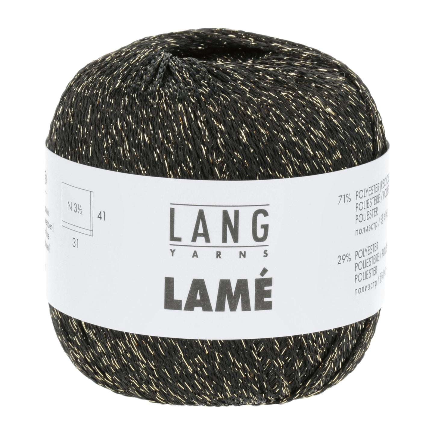 Lang Yarns Lame Black Gold (0004)