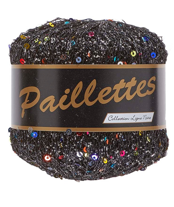 Lammy Yarns Paillettes Black (412)