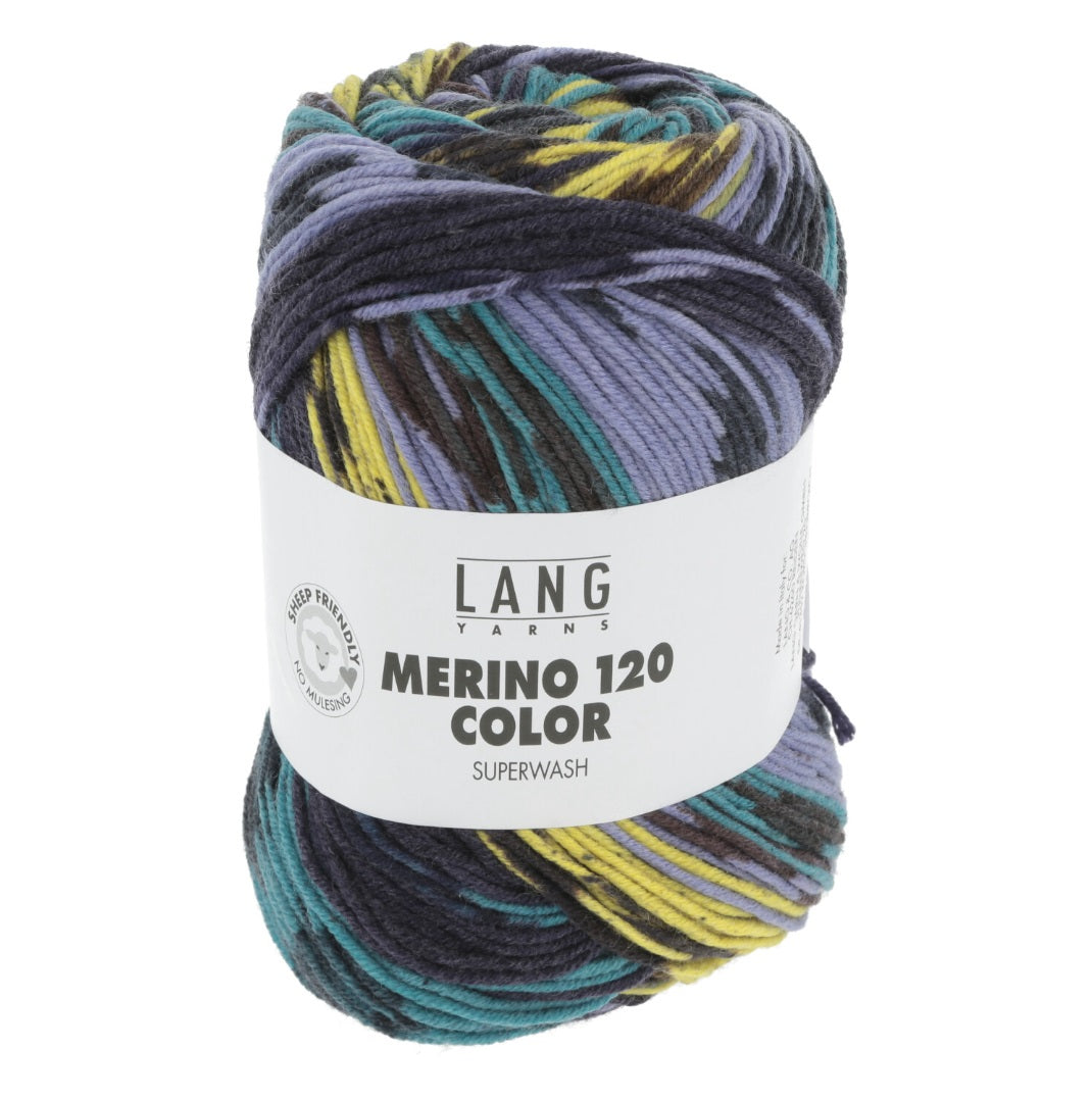 Lang Yarns Merino 120 Color Ocean (0001)