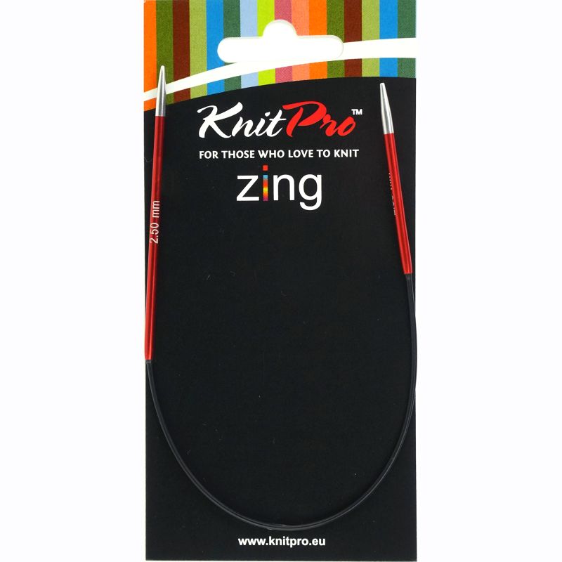 Knitpro Zing Rondbreinaald 25 cm  2.5 mm