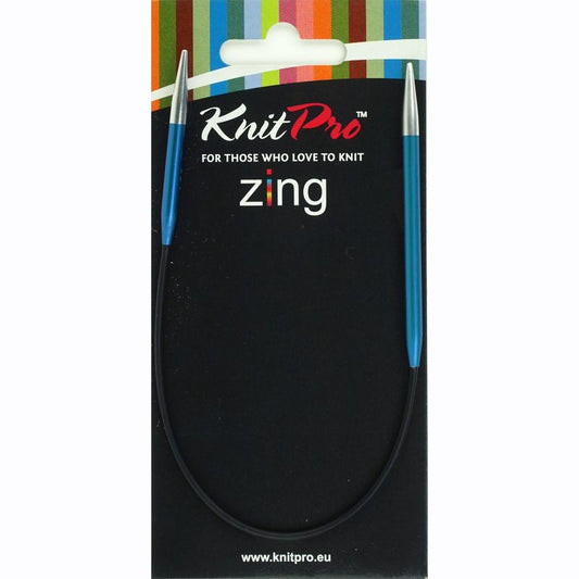 Knitpro Zing Rondbreinaald 25 cm  4 mm