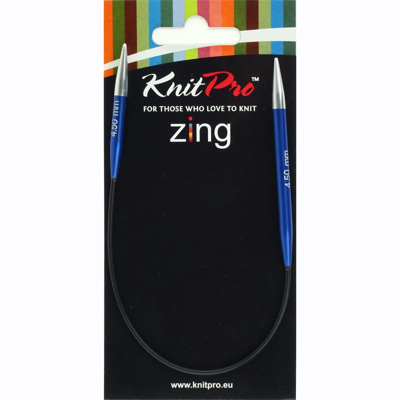 Knitpro Zing Rondbreinaald 25 cm  4.5 mm