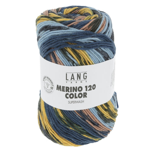 Lang Yarns Merino 120 Color Jeansmix (0006)