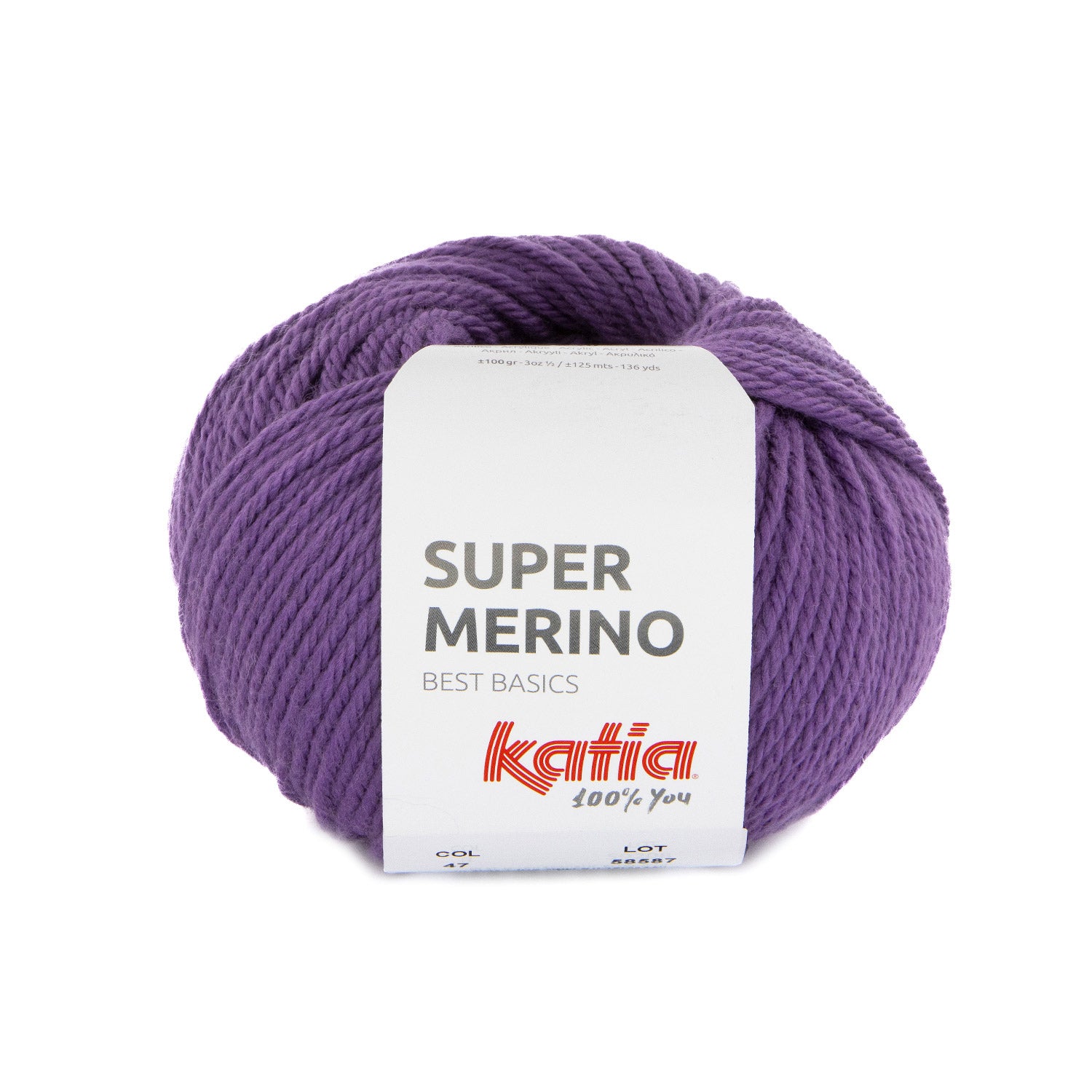 Katia Super Merino Purple (047)