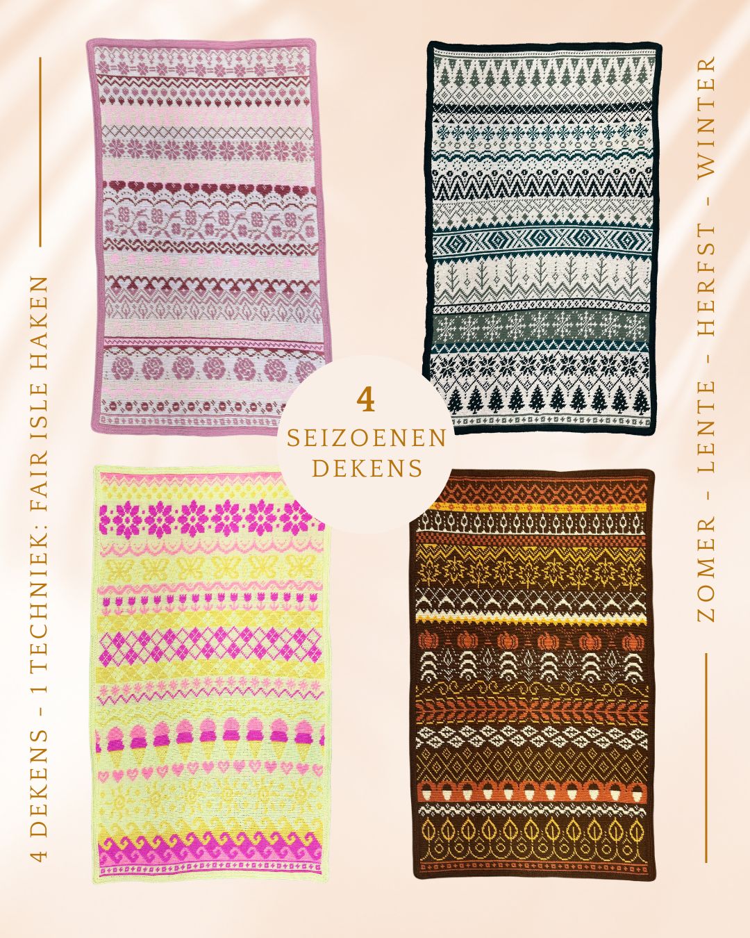 4 Seizoenen Crochet-A-Long Pakket – Mosaic Fair Isle Edition 2026