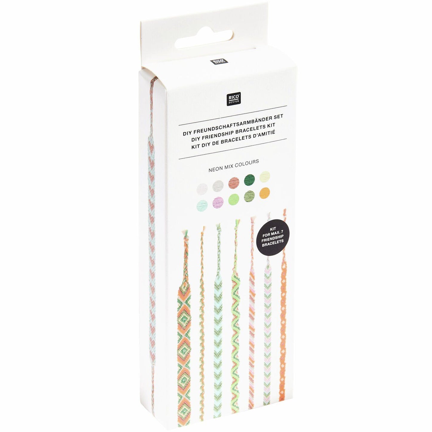 Ricorumi DIY-set vriendschapsarmbanden Neon Mix Colours