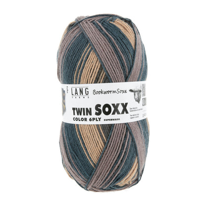 Lang Yarns Super Soxx Color 6 Ply Bookwormsoxx Kafka (577)