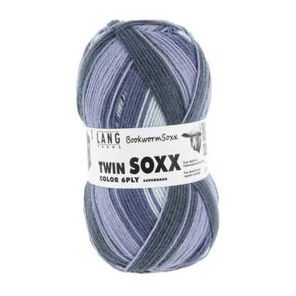 Lang Yarns Super Soxx Color 6 Ply Bookwormsoxx Hesse (581)