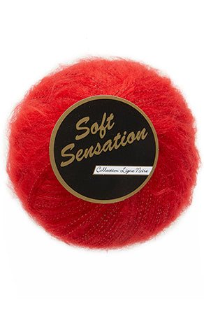 Lammy Yarns Soft Sensation Lurex Red (604)