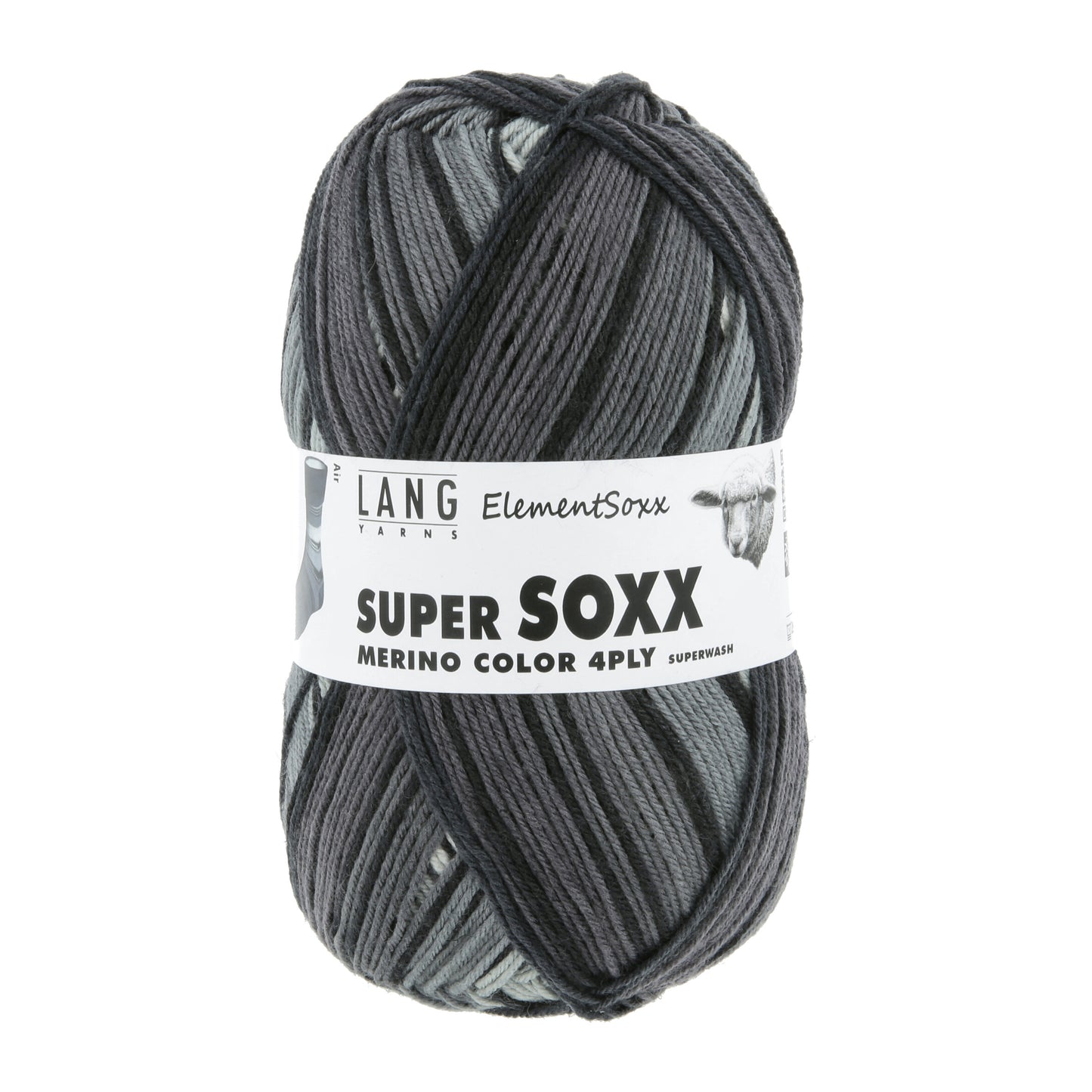 Lang Yarns Super Soxx Color Merino Color 4ply Elementsoxx Air (523)