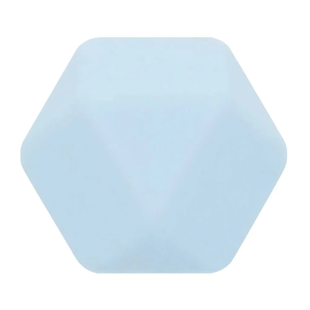 Opry Siliconen kralen hexagon 258 - 14 mm (per zakje 5 stuks)