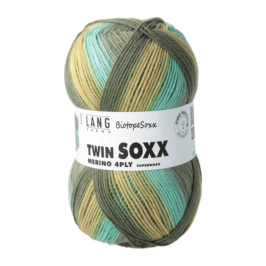 Lang Yarns Twin Soxx Merino 4 Ply BiotopeSoxx Forest (0554)