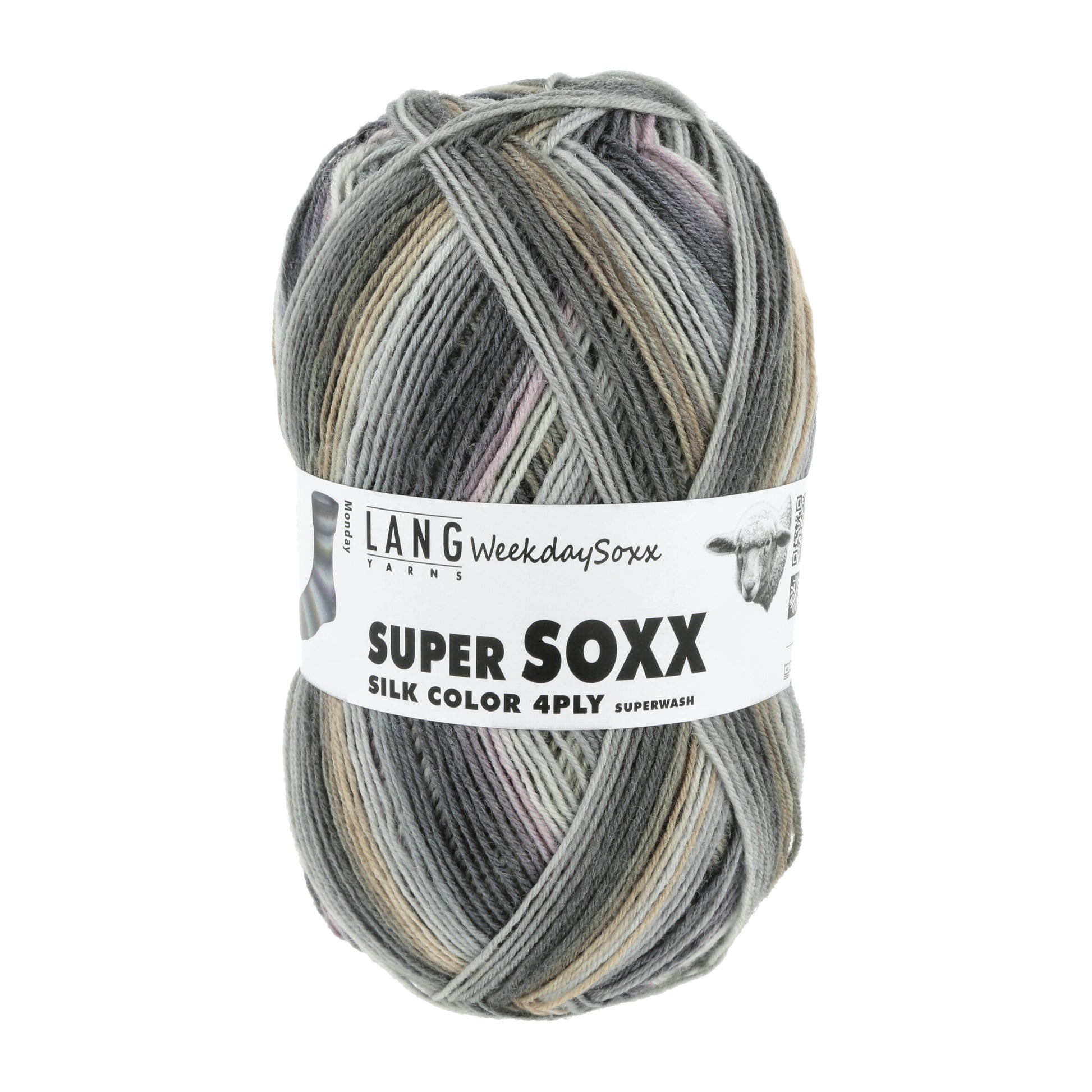 Lang Yarns Super Soxx Color 4 Ply Weekdaysoxx Monday (0463)