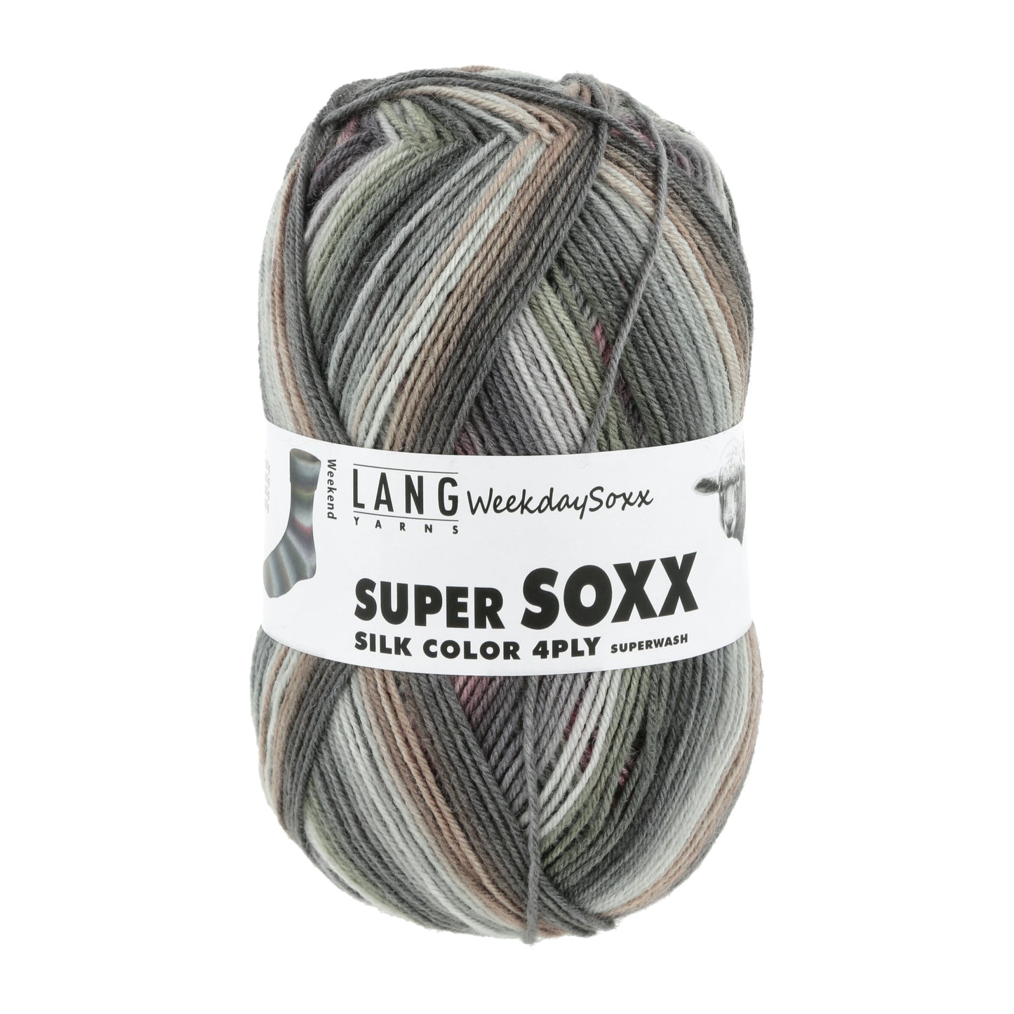 Lang Yarns Super Soxx Color 4 Ply Weekdaysoxx Weekend (0468)