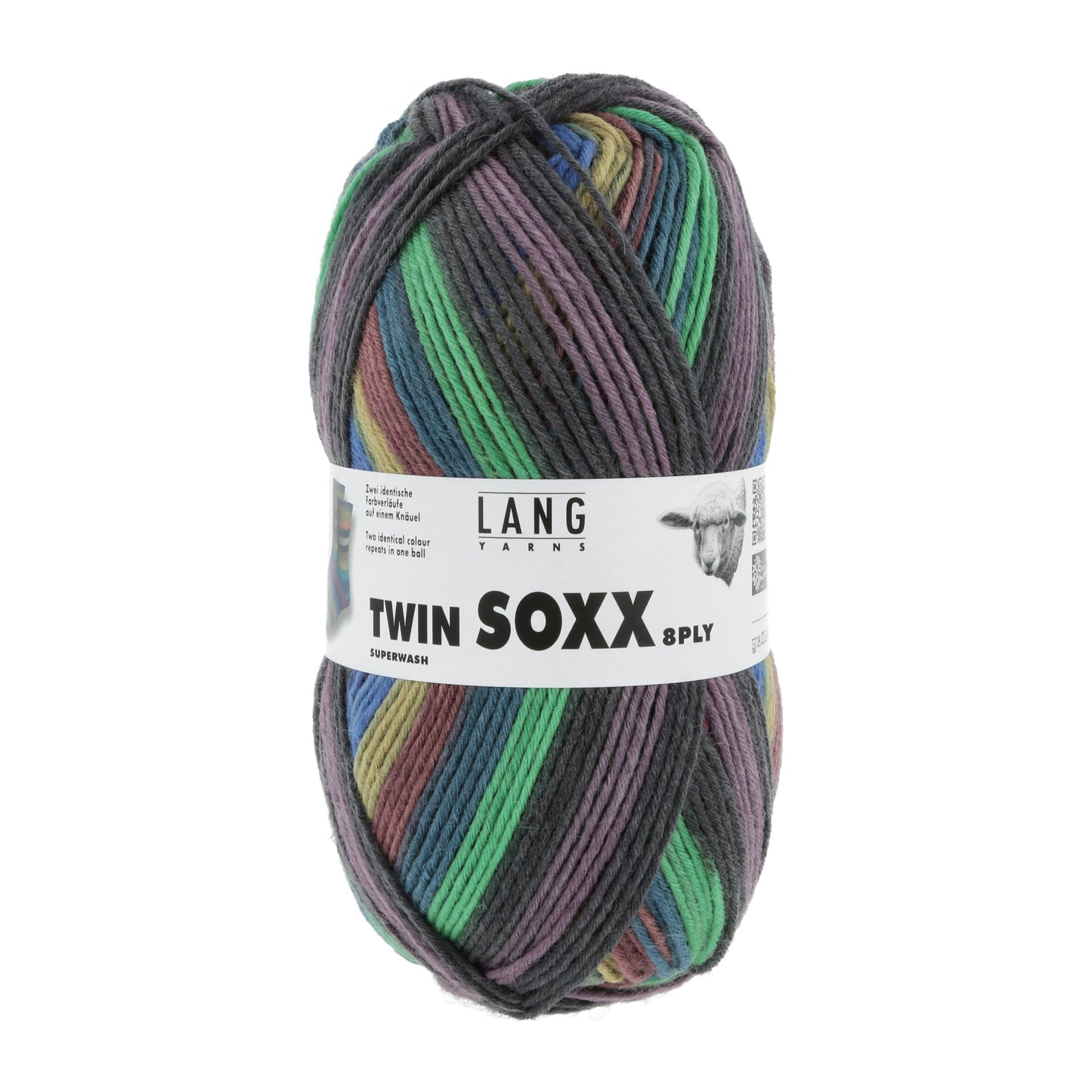 Lang Yarns Twin Soxx 8 Ply Norwegian Cities Kristiansand (0445)