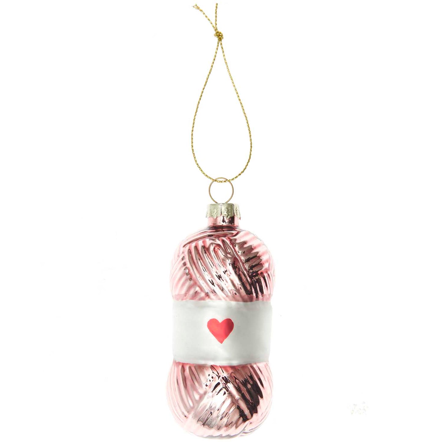 Rico Design Kerstbal Glas (Light Rose)