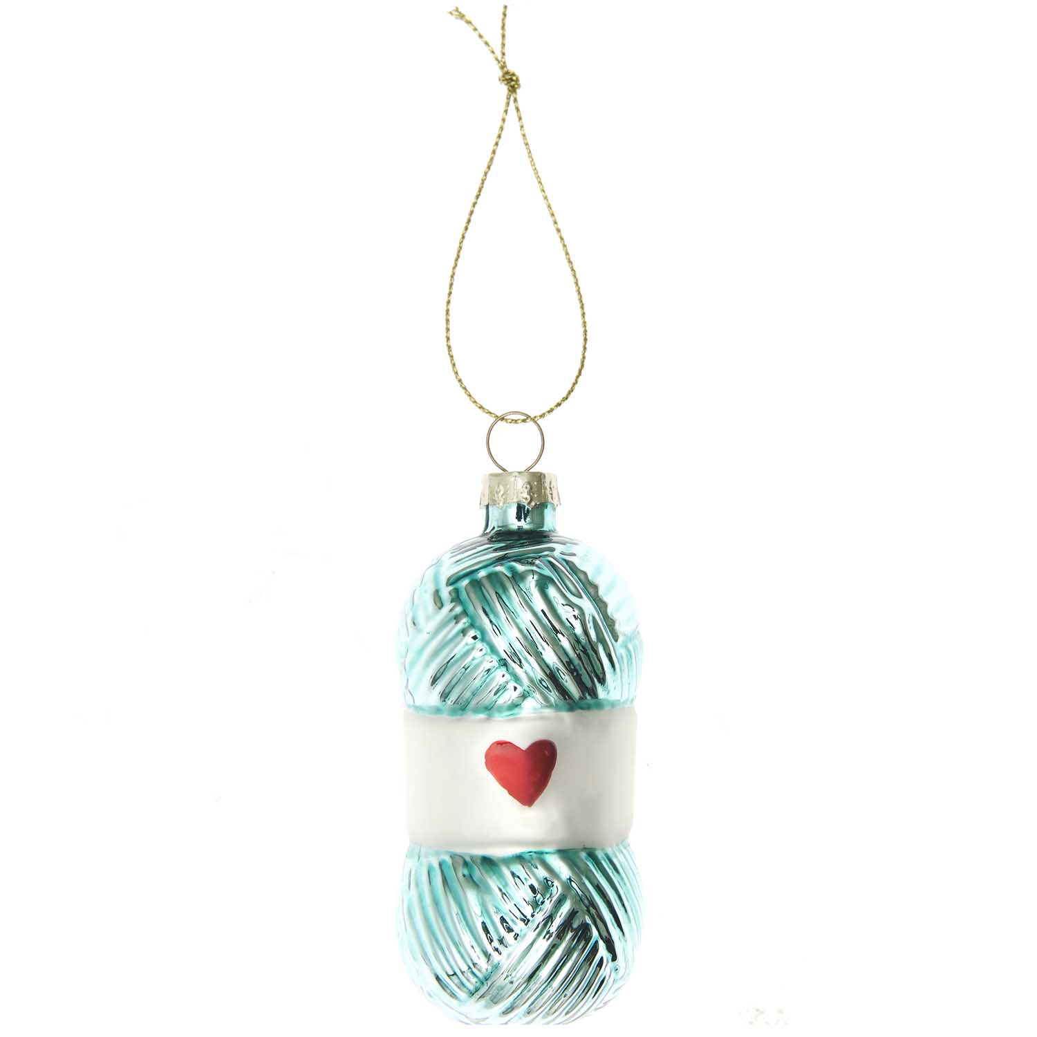 Rico Design Kerstbal Glas (Turquoise)