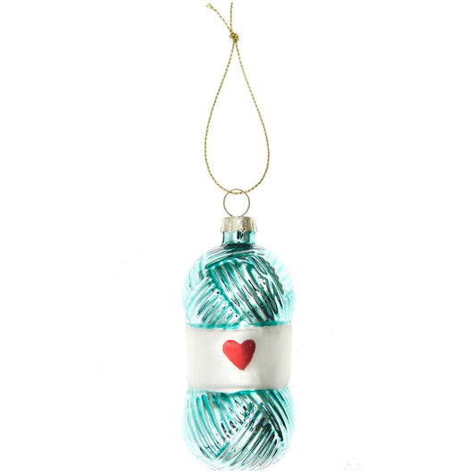 Rico Design Kerstbal Glas (Turquoise)