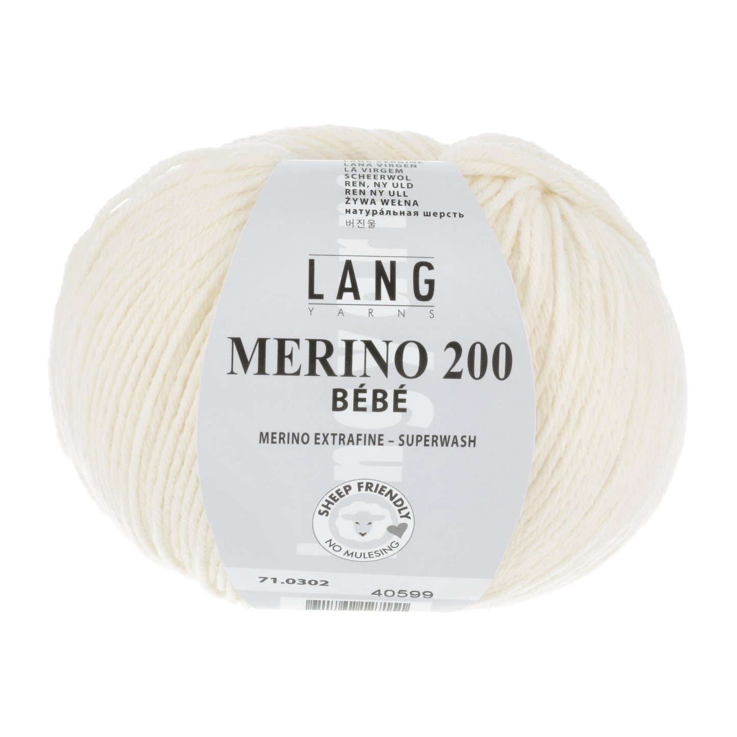 Lang Yarns Merino 200 Bebe Cream (0302)