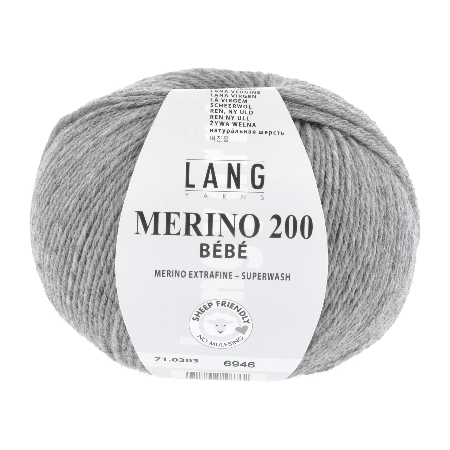 Lang Yarns Merino 200 Bebe Grey (0303)