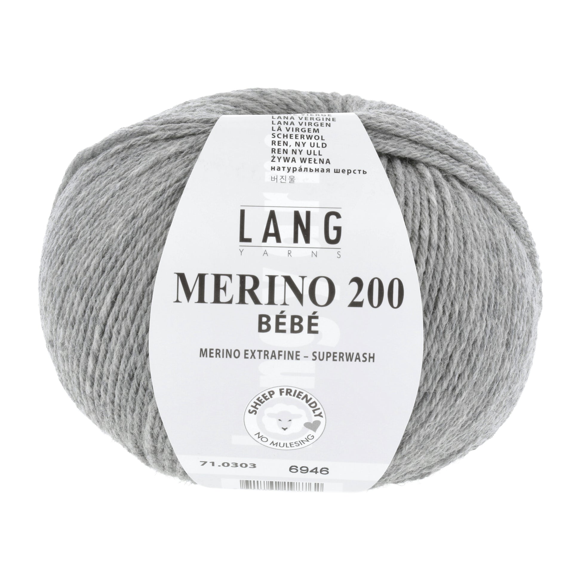 Lang Yarns Merino 200 Bebe Grey (0303)