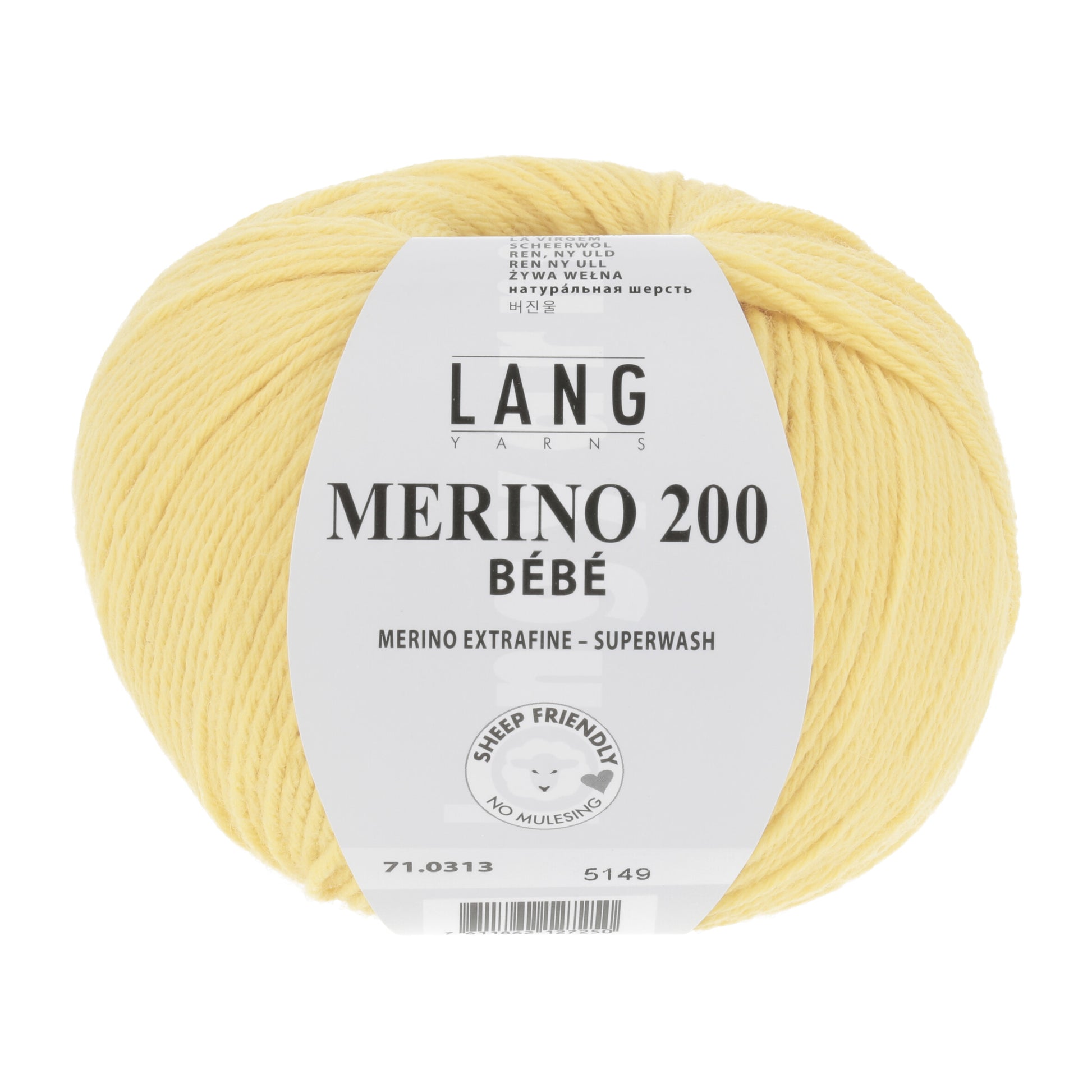 Lang Yarns Merino 200 Bebe Yellow (0313)