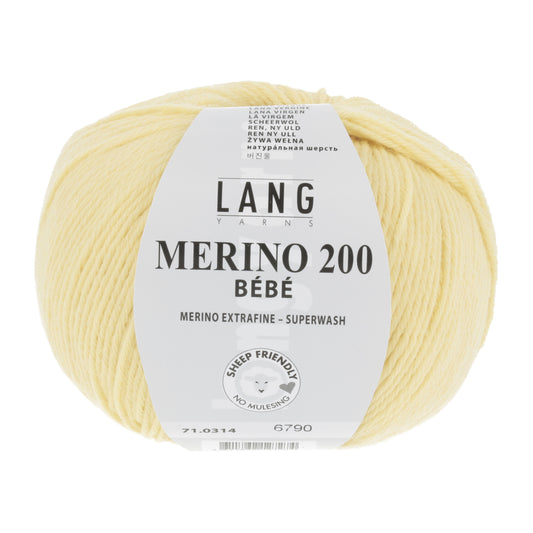 Lang Yarns Merino 200 Bebe Lemon (0314)