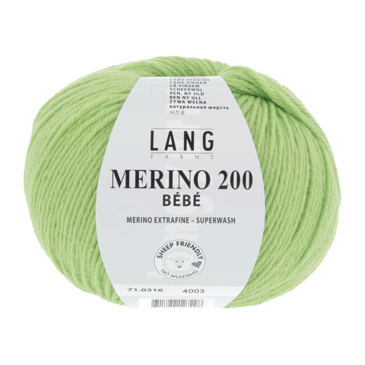 Lang Yarns Merino 200 Bebe Pistachio (0316)