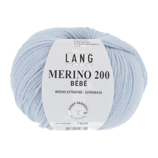 Lang Yarns Merino 200 Bebe Light Blue (0320)